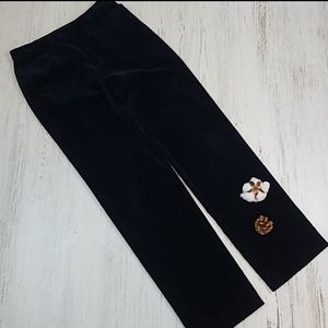 Gap Straight Leg Navy Velour Trouser